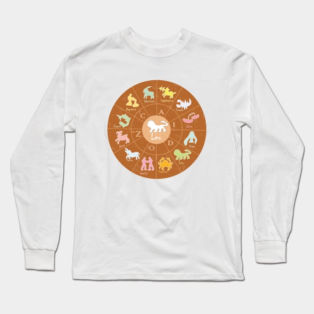 Leo, 2,  Zodiac, Astrology, Horoscope, Stars, Sun-and-moon. Birthday, Valentines-day, Holidays, Long Sleeve T-Shirt by PrintedDreams